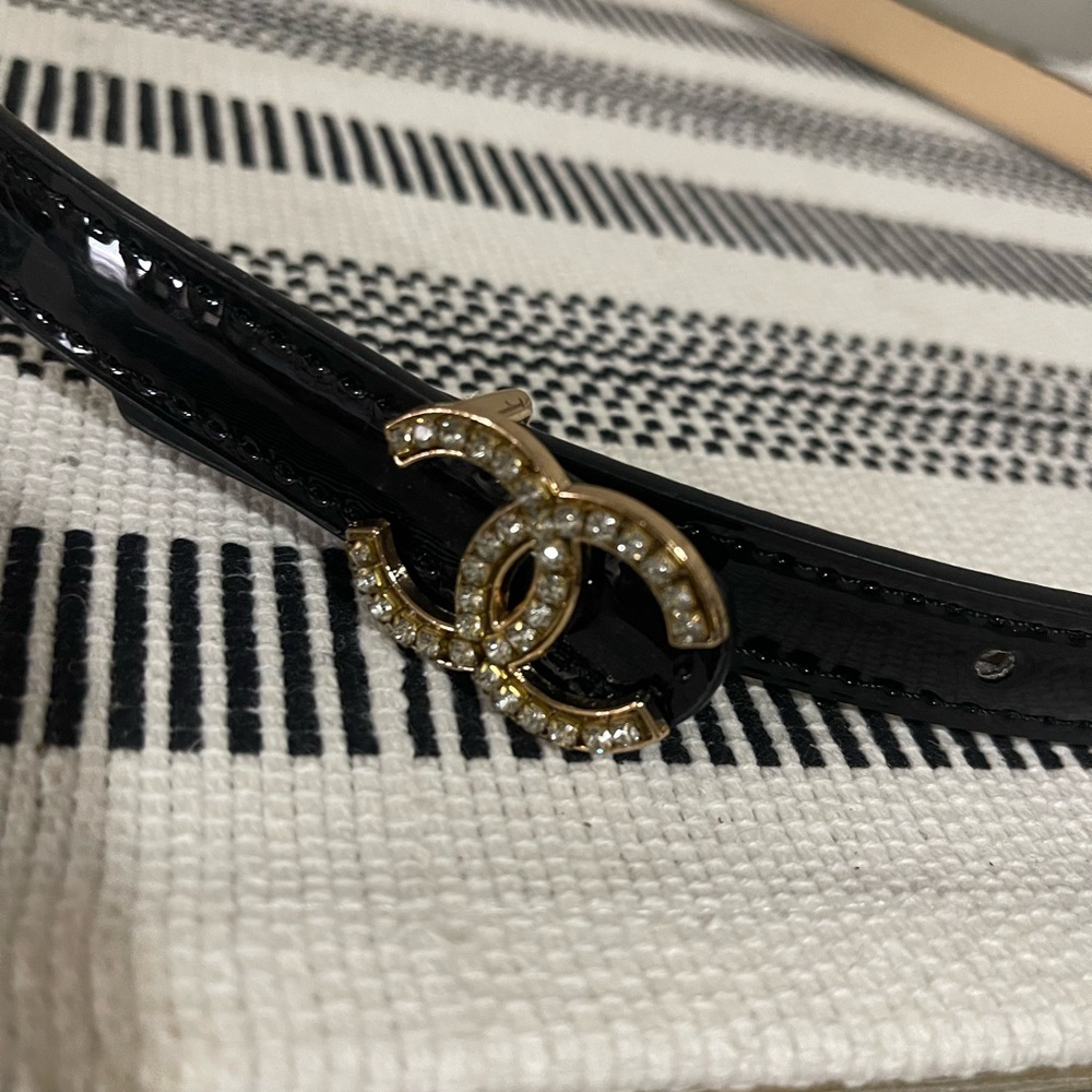 Black Designer Women's Belt - Picture 3 of 6